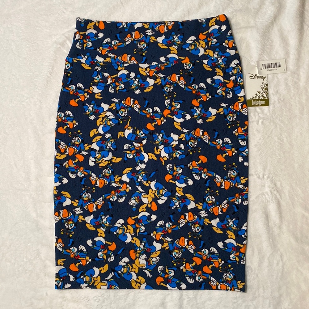 NWT Disney LuLaRoe Donald Duck Skirt - Picture 1 of 3
